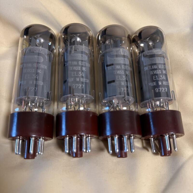 EL34 Svetlana 中古真空管 4本セット Svetlana EL34 真空管 4本セット