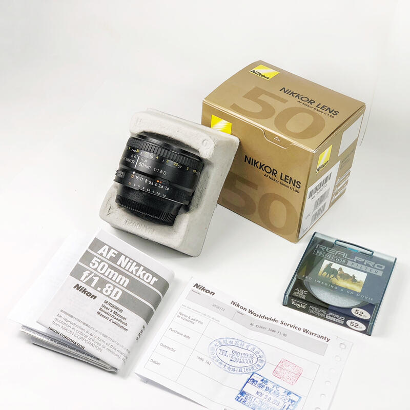 2019 Nikon 50mm F1.8D 公司貨盒單齊