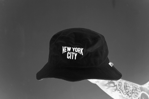 Cover Taiwan 官方直營 GU NEW YORK CITY 紐約 NY 漁夫帽 魚夫帽 復古 遮陽帽 黑色