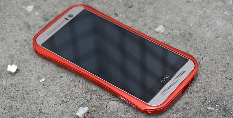庫存出清DEVILCASE 鋁合金保護框 for HTC One (M9 )紅