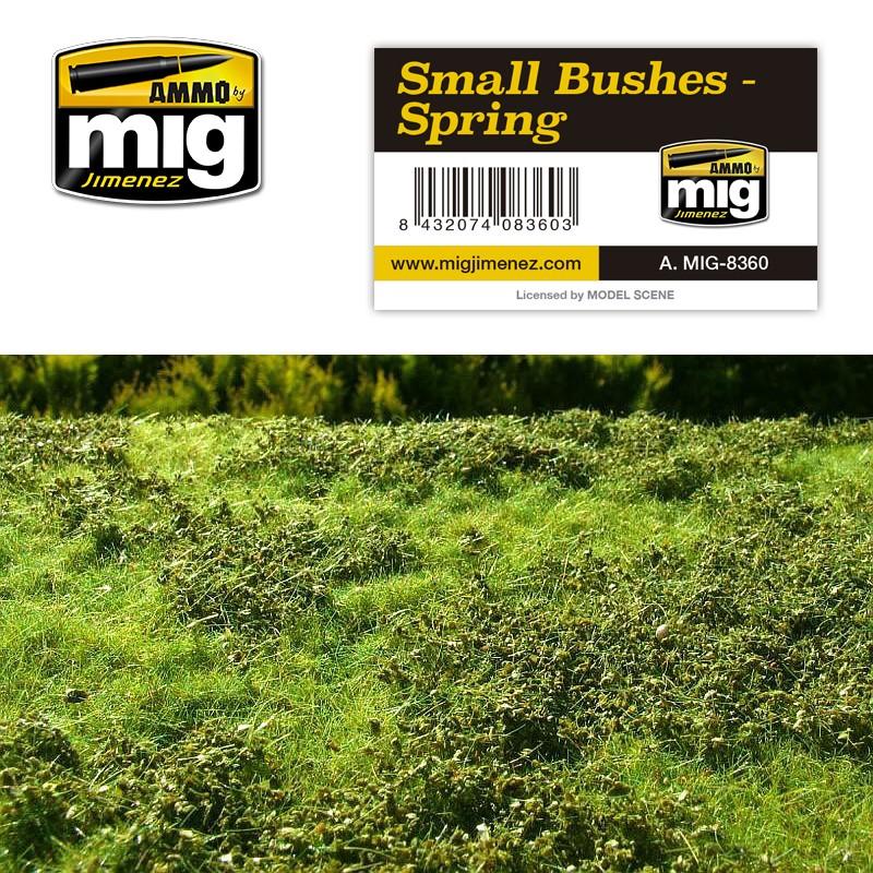 【小人物繪舘】*補貨中Ammo Mig-8360 SMALL BUSHES - SPRING春季灌木叢情景模型 地形草皮