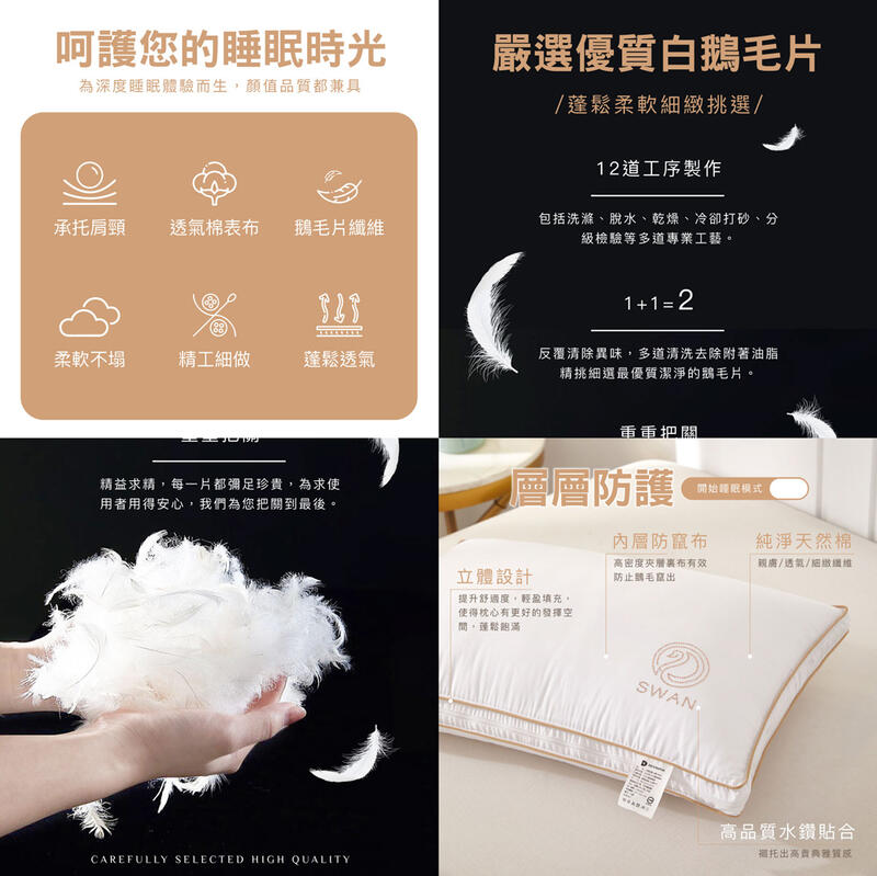 【BEST寢飾】枕頭 水鑽超柔立體羽絲枕 頂級飯店枕 內枕芯可取出 高低可調整 羽絨枕 羽毛枕 子母枕 現貨 | 露天市集 | 全台最大的網路購物市集