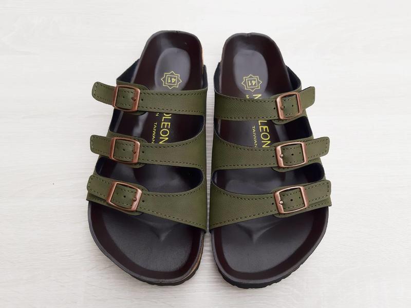 GIACOO腳谷- 男生拖鞋款-C6602 鐵綠 MADE IN TAIWAN 非勃肯鞋【免運費】