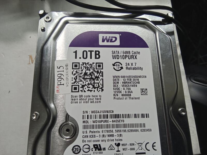 WDC WD10PURX 1000.2GB 1T 硬碟 | 露天市集 | 全台最大的網路購物市集