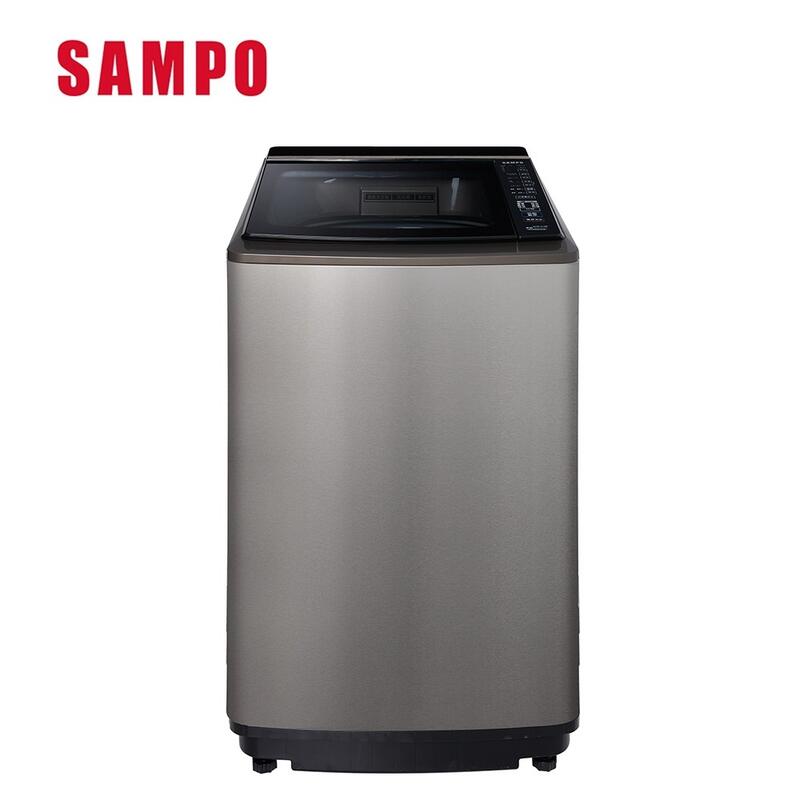 刷卡分期免運 👕🧥👖【SAMPO 聲寶】ES-L17DPS(S1)不銹鋼變頻17KG直立式PICO PURE超震波洗衣機