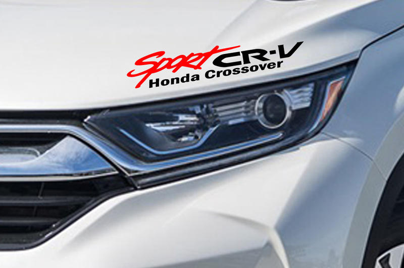 sport HONDA CR-V 燈眉貼 機蓋反光貼 汽車貼紙車身反光貼紙 個性貼(此場為100元無反光單色下標區)