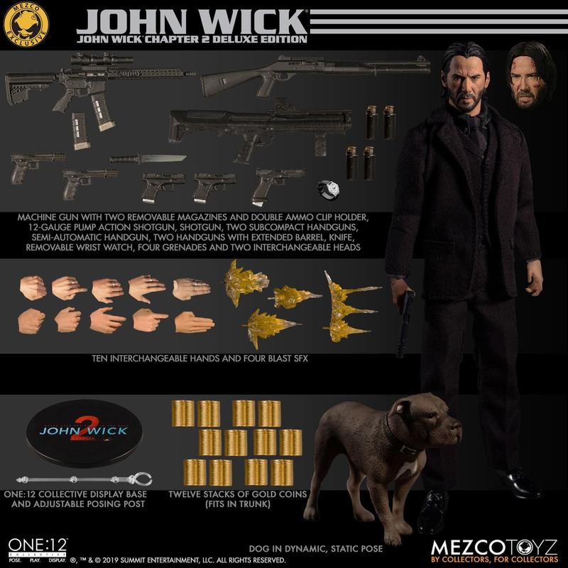 MEZCO One:12 John Wick: Chapter 2 - 捍衛任務 豪華版