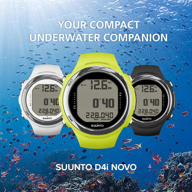 【Water Pro水上運動用品】{Suunto}- D4i Novo Dive Computer 潛水電腦錶 矽膠錶帶