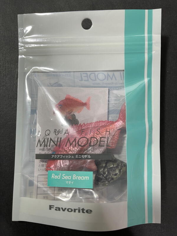 favorite  Red Sea Bream Mini Model   魚  食玩  模型