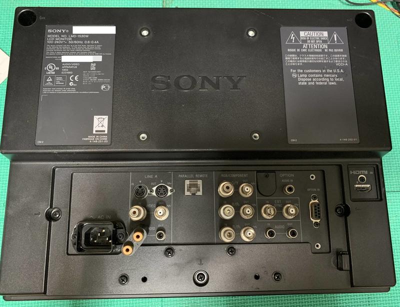 達鍇國際-新竹工業電腦SONY LMD-1530W LCD MONITOR 畫面偏暗維修| 露天 