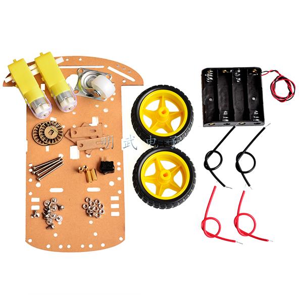 [S&R] Arduino 循跡車 避障車 自走車 小車底盤 帶測速碼盤 送電池盒和開關