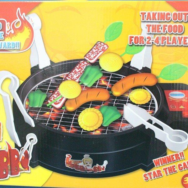 電動烤肉組 BBQ競技 烤肉遊戲組 FDE905 烤肉玩具 扮家家酒烤肉爐(附電池)/ 盒(促400)仿真烤肉玩具 智