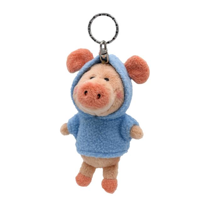 【歐米迪斯】NICI 藍帽T小豬威比鑰匙圈-89929