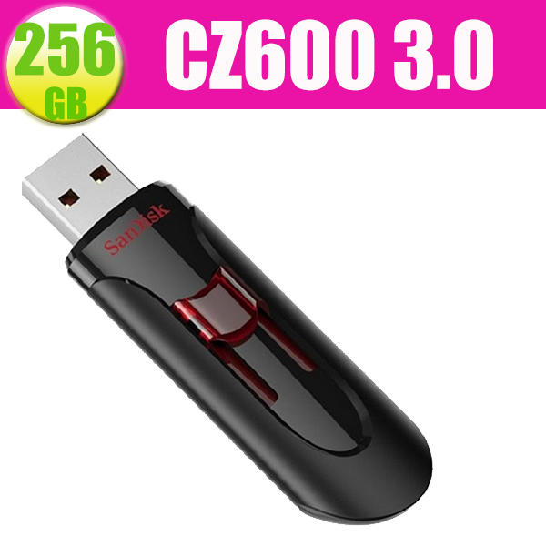 SanDisk 256GB 256G CZ600 Cruzer Glide SDCZ600-256G USB3.0隨身碟