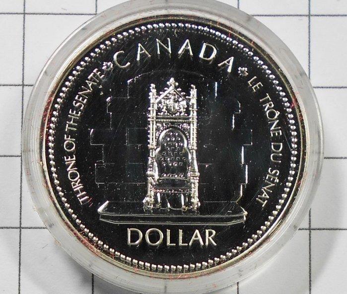 AB114 加拿大1952-1977年 登基加冕週年DOLLAR銀幣 盒裝 重約23.3g
