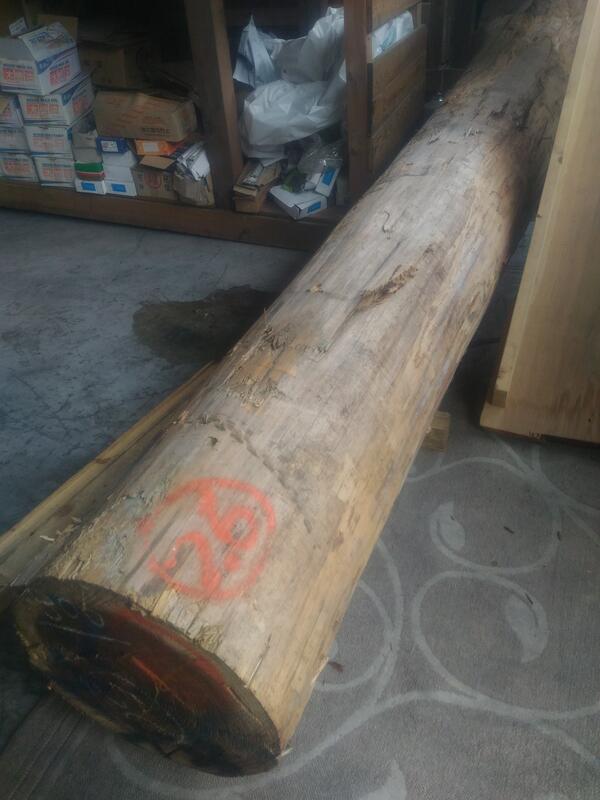 木材工坊.杉木柱直徑9長30cm日杉.福杉.柳杉原木柱.圓柱樹皮格柵圍籬.店面裝潢造景 露天市集 全台最大的網路購物市集