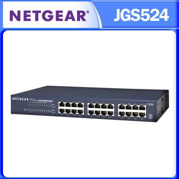 公司貨五年保 NETGEAR 24埠 10/100/1000M Giga Switch 高速交換式集線器 JGS524