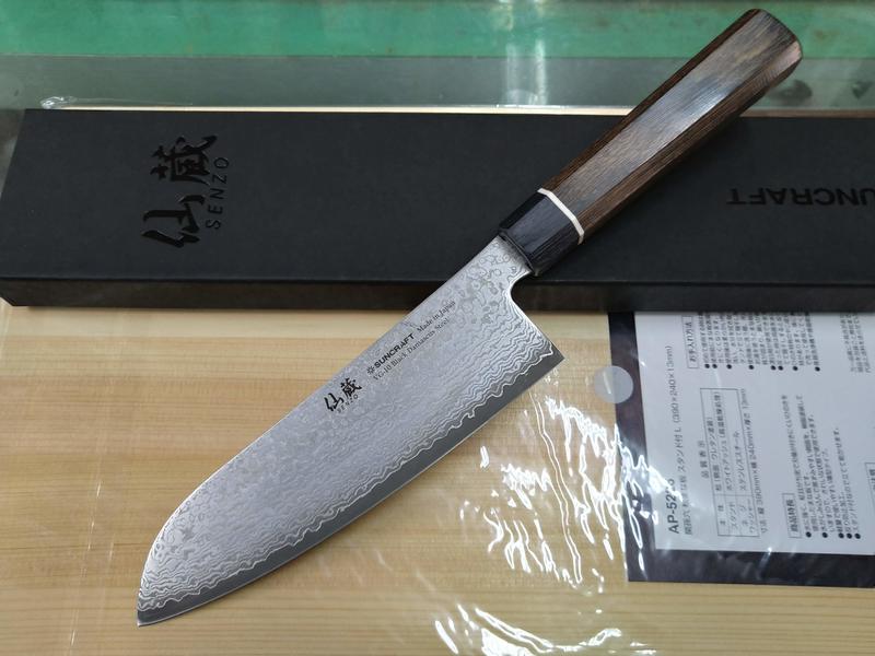 @最專業的刀剪 台中市最知名的建成刀剪行@日本-關西仙藏作-黑和式-167MM 三德刀