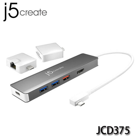 【MR3C】含稅附發票 j5 create JCD375 USB-C Gen 2 二代超高速多功能擴充基座 集線器