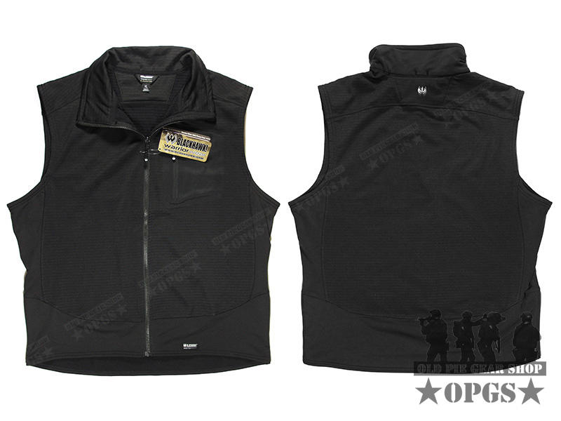 ☆ OPGS ☆ BLACKHAWK! Grid Fleece Vest 薄型 輕量 刷毛 背心 - 黑