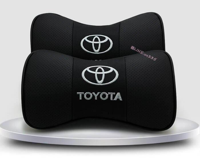 Toyota豐田凱美瑞榮放普拉多漢蘭達護頸枕靠枕卡羅拉雷淩汽車真皮頭枕