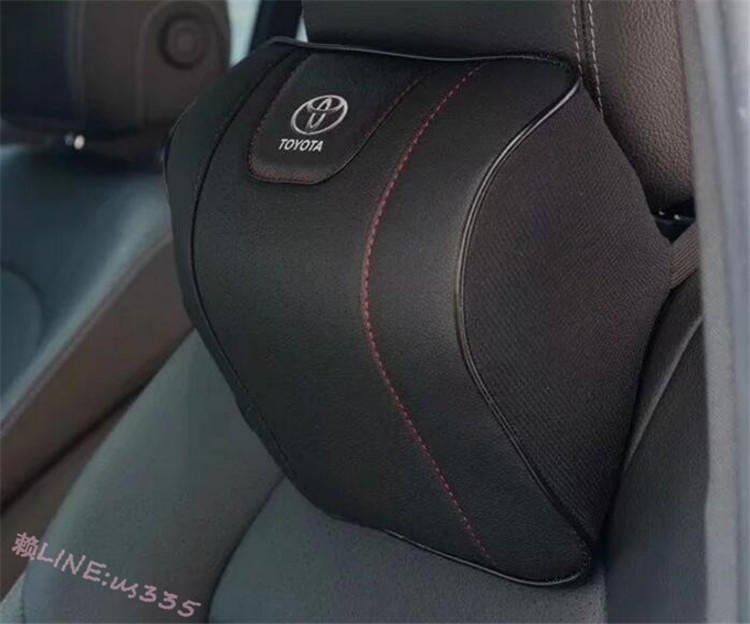 Toyota豐田凱美瑞銳誌漢蘭達RAV4卡羅拉雷淩汽車頭枕護頸枕頭車用腰靠枕
