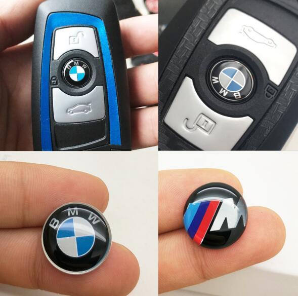 BMW寶馬智能遙控鑰匙寶馬貼標3系5系7系標誌改裝貼標遙控鑰匙車標車貼紙