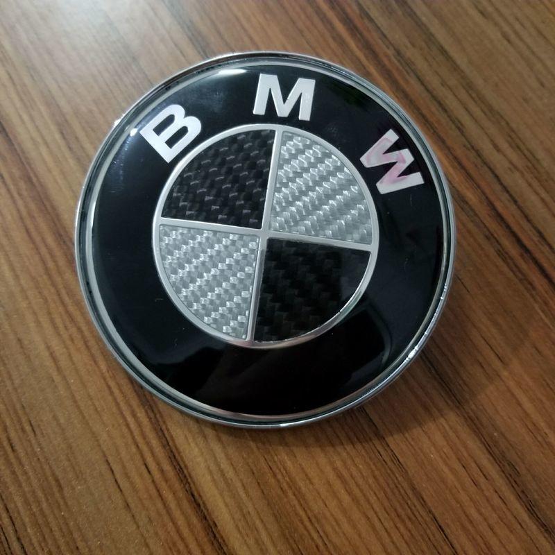BMW寶馬前後車標1系 3系5系7系x1x3x6x5改裝黑白碳纖標引擎蓋標誌