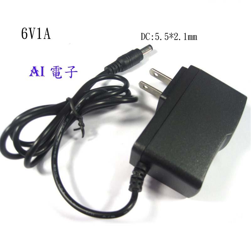 【AI電子】*DC6V1A 電源適配器6V1A 電子血壓計電源接口5.5x2.1mm