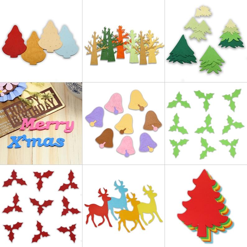 造型紙卡-聖誕節 聖誕樹 麋鹿-適用 手工卡片/教室布置/小書/海報/教學素材/機關卡 原價30元