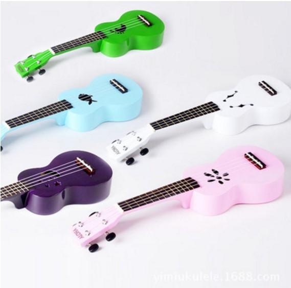 【兩款九色】ukulele 夏威夷小吉他 ALOHA烏克麗麗 四弦21寸椴木 彩琴