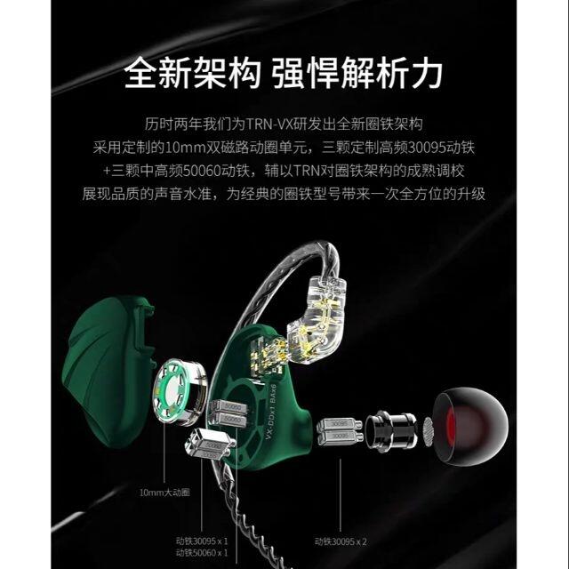 全新 台南可試聽 TRN VX 耳機 1圈6鐵
