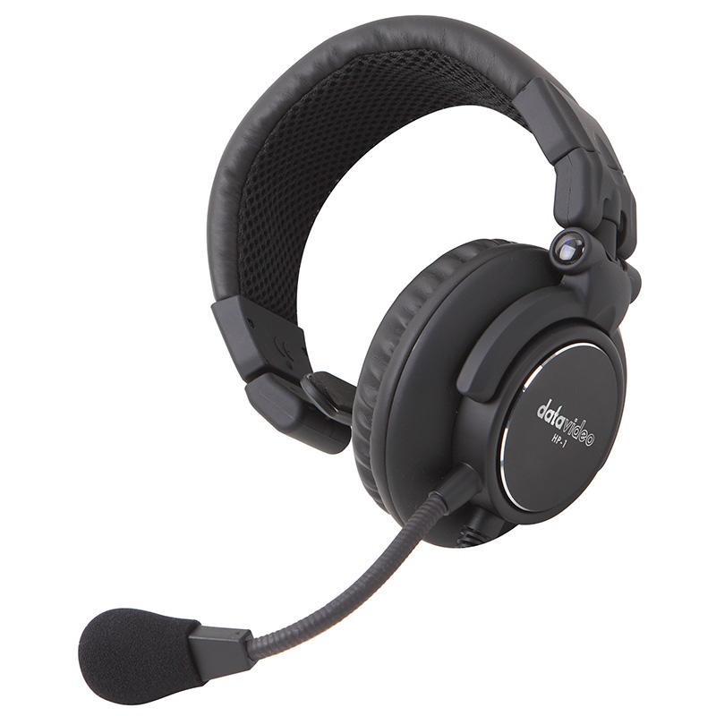 【環球影視】Datavideo 洋銘科技 HP-1 單耳 耳機麥克風 耳罩式 有線耳機 導播通話 耳麥 全向性麥克風
