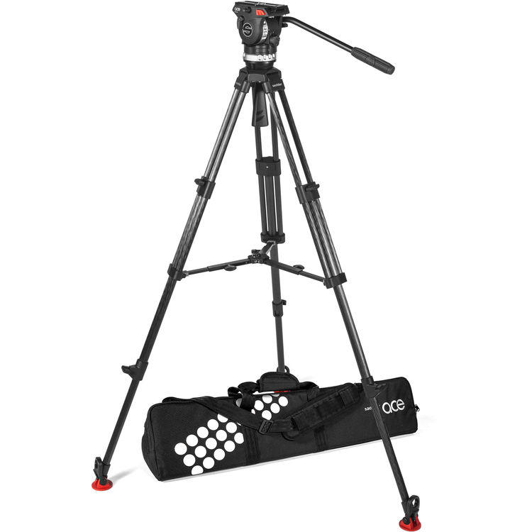環球影視 Sachtler 1018C Ace XL MS CF 專業錄影碳纖維三腳架組 電影、攝影 專業首選!
