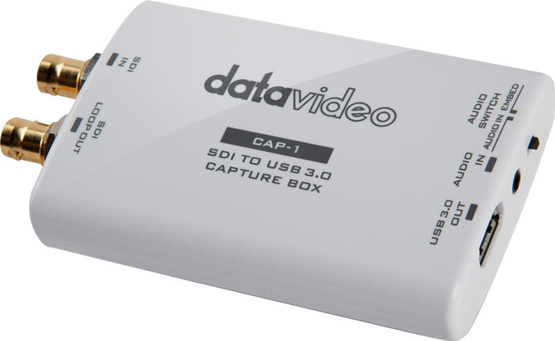 環球影視 Datavideo CAP-1 熱銷 SDI 轉 USB 3.0 擷取盒 隨插即用 免驅動 免電源 洋銘科技
