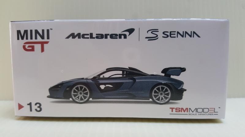 全新 TSM Mini GT 模型車 #13 1/64 麥拉倫 洗拿 McLaren Senna 灰色