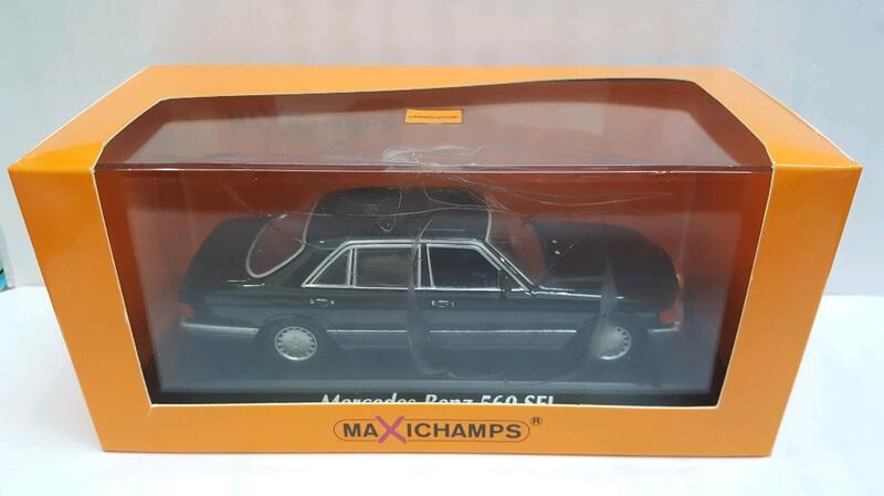 收藏品 Maxichamps 1:43 Mercedes Benz 560 SEL W126 黑色