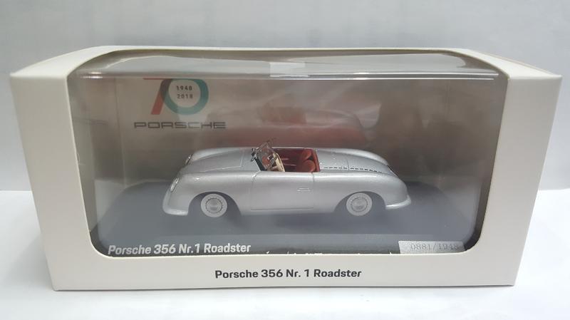 絕版品 全新  保時捷原廠精品1/43 Porsche 356 Nr.1 Roadster