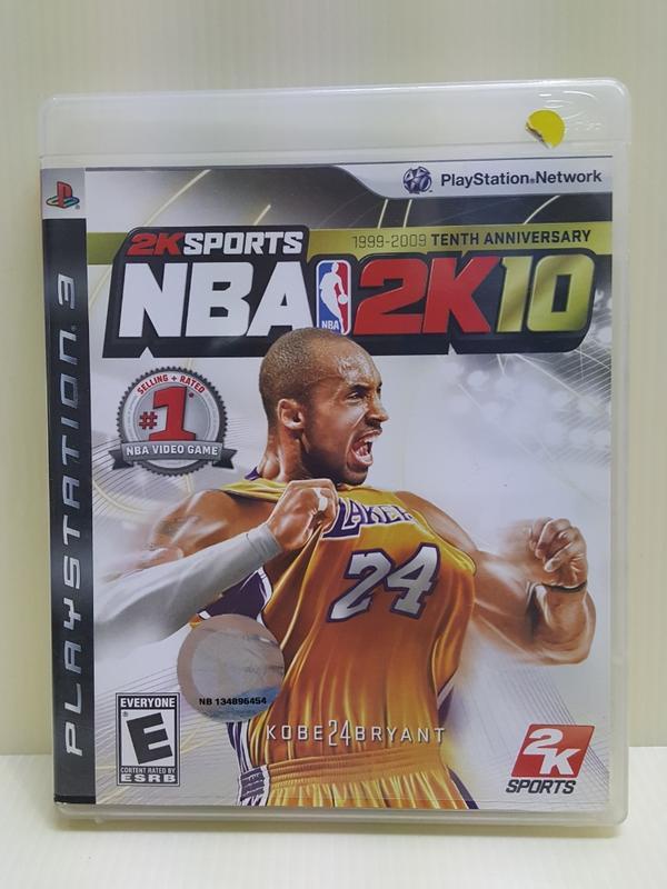 PS3 NBA 2K10 英文版 湖人 24 Kobe Bryant 封面 二手 光碟無刮痕