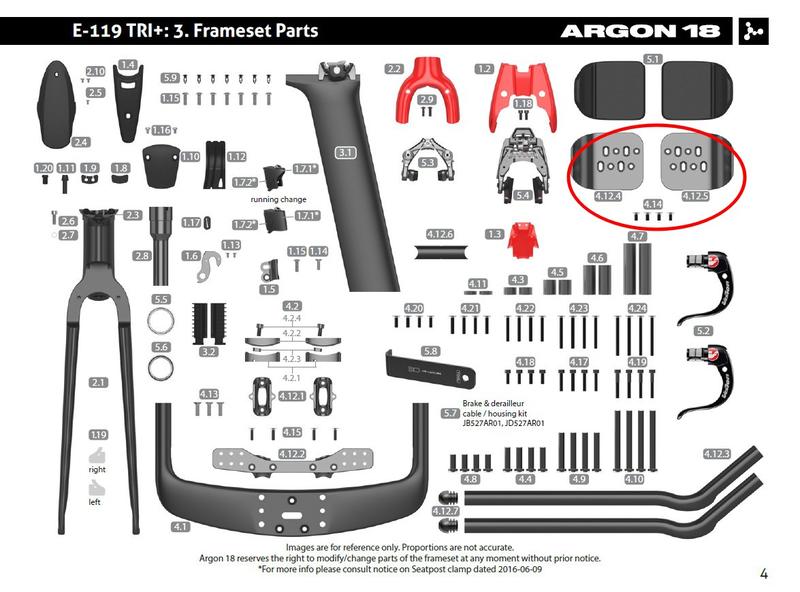 ARGON18 E119.E118.E117各部位的零件/休息把零件/頭碗培林/休息把手肘墊子-都可以預訂哦