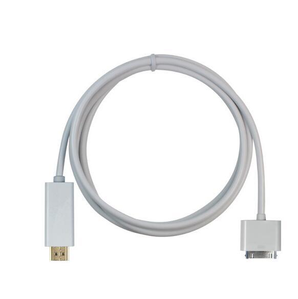 1.8米IPAD公轉HDMI公線 蘋果iPad iPhone4 4S to HDMI高清連接線 HDMI線14360
