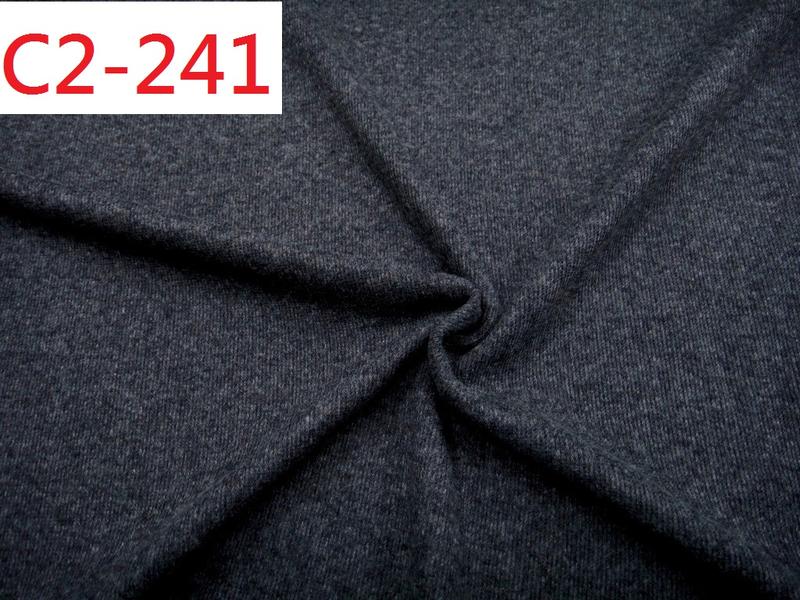 布料 超厚單刷布 (特價10呎500元)【CANDY的家2館】C2-241 超厚彈性黑麻灰針織雙層貼合保暖布單刷布