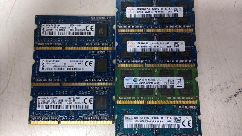 (衝評價)各大廠筆記型記憶體 DDR3 1333 1600 4G 良品隨機出貨