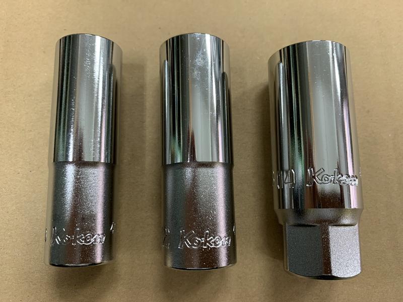 日本知名品牌Koken「4分火星塞橡膠長套筒~16、18、20.8mm」型號：4300S~便宜賣~全新品~正品(原廠貨)