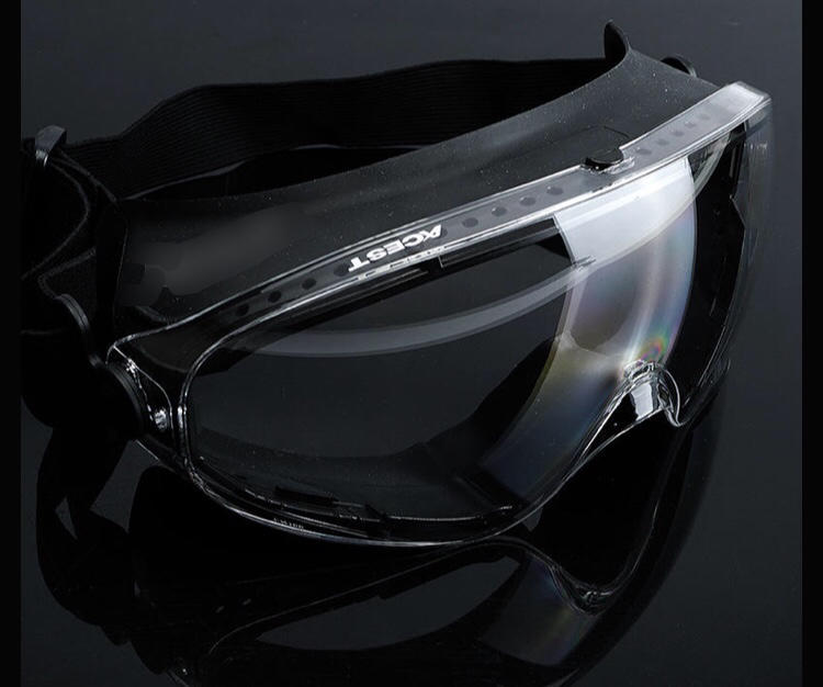 （圓仔）【ACEST】 台製M70DC 護目鏡  防霧 耐衝擊 戴眼鏡可用 (黑邊) 防疫 現貨