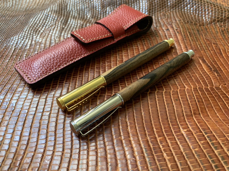 KHLS手工皮革-手工木質鋼珠筆＆手工造型設計筆套