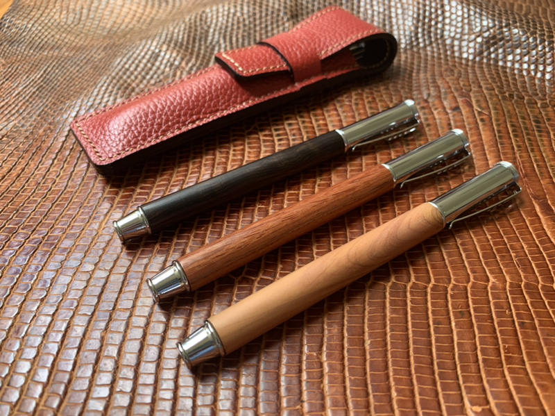 KHLS手工皮革-手工木質鋼珠筆＆手工造型設計筆套