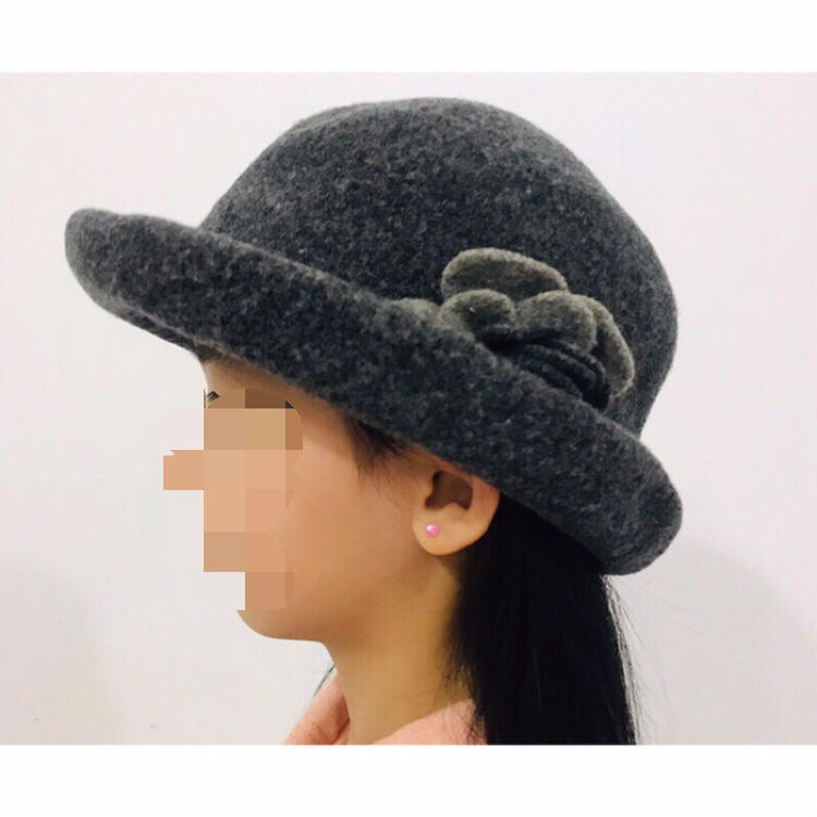 全新 羊毛帽 高品質 保暖 名媛風 帽子 女帽 英倫圓帽
