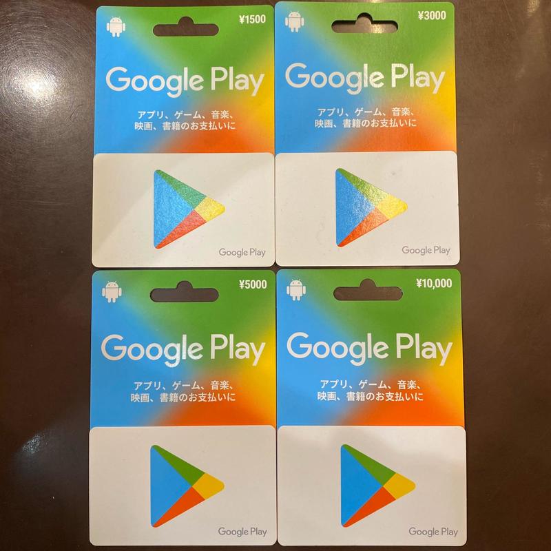 『日空版、現貨實』Google Gift Card AN 禮物卡 預付卡 儲值卡1500 3000 5000 10000