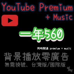 YouTube Premium 台灣版 國際版 獨享 共享 一個月 半年 一年 家庭方案